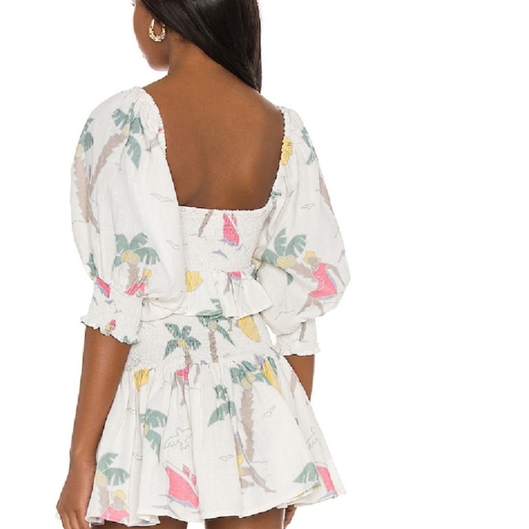 Place Nationale La Trayeuse Top  Color:  Palm Trees - Picture 3 of 7